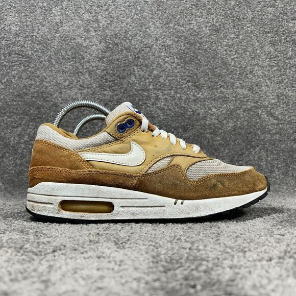 Nike Air Max 1 Curry Vtg 2003 306295-711 Mens Size 8.5 White Tan Athletic Shoes main image 4
